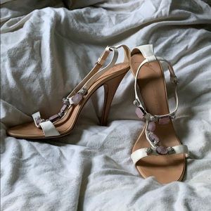 Giuseppe Zanotti Leather Heels with Jewels